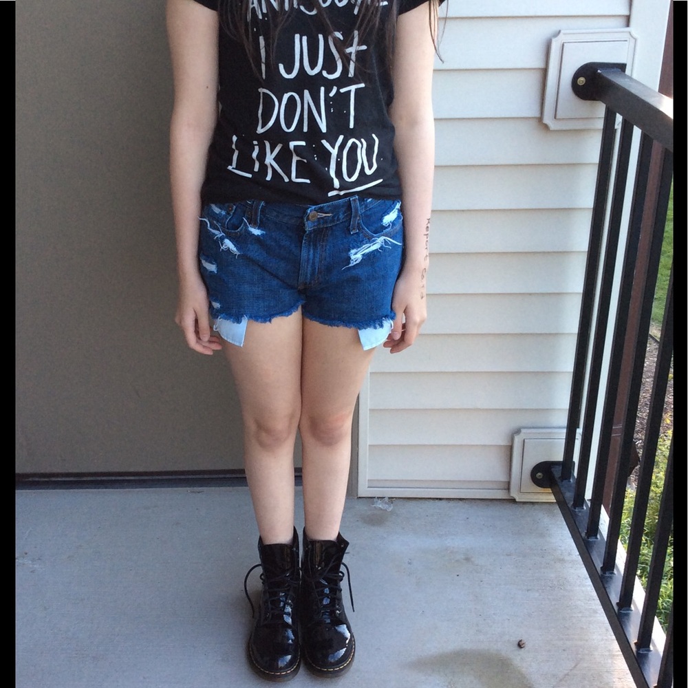 High Waisted Cut-off Jean Shorts by Levi's